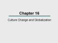 Culture Change and Globalization PowerPoint PPT Presentation