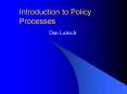 Introduction to Policy Processes PowerPoint PPT Presentation