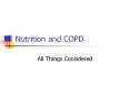 Nutrition and COPD PowerPoint PPT Presentation