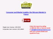 Overview of French Skincare Industry