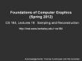 Foundations of Computer Graphics (Spring 2012) PowerPoint PPT Presentation