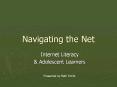 Navigating the Net PowerPoint PPT Presentation