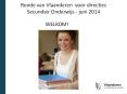 Ronde van Vlaanderen voor directies Secundair Onderwijs - juni 2014 PowerPoint PPT Presentation