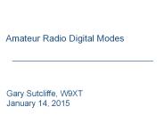 Amateur Radio Digital Modes