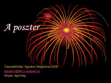 A poszter