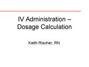 IV Administration 