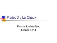 Projet 3 : La Chaux