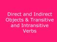 Direct and Indirect Objects PowerPoint PPT Presentation