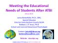 Meeting the Educational Needs of Students After ATBI 2014-2015 PowerPoint PPT Presentation
