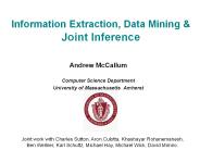 Information Extraction, Data Mining