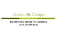 Accessible Design PowerPoint PPT Presentation
