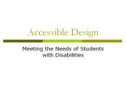 Accessible Design