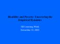 Disability and Poverty: Uncovering the Empirical Dynamics PowerPoint PPT Presentation