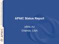 APNIC Status Report PowerPoint PPT Presentation