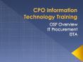 CPO Information Technology Training PowerPoint PPT Presentation