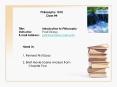 Philosophy 1010 PowerPoint PPT Presentation