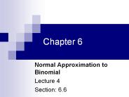 Normal Approximation to Binomial