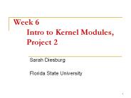 Week 6 Intro to Kernel Modules, Project 2