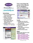 Cars.com brings the power of the Internet to car shopping  PowerPoint PPT Presentation