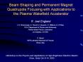 Beam%20Shaping%20and%20Permanent%20Magnet%20Quadrupole%20Focusing%20with%20Applications%20to%20the%20Plasma%20Wakefield%20Accelerator PowerPoint PPT Presentation