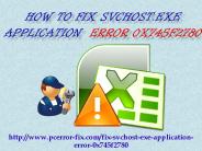 How to Fix SVCHOST.EXE Application  Error 0x745f2780