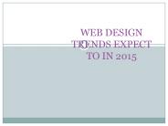 Web Design Trend