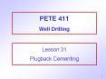 PETE 411 Well Drilling PowerPoint PPT Presentation