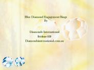 Blue Diamond Engagement Ring from Diamonds Internation