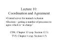 Lecture 10: Coordination and Agreement PowerPoint PPT Presentation
