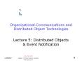 Organizational Communications and Distributed Object Technologies PowerPoint PPT Presentation