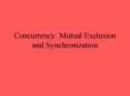 Concurrency: Mutual Exclusion and Synchronization PowerPoint PPT Presentation
