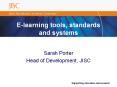 E-learning tools, standards and systems PowerPoint PPT Presentation