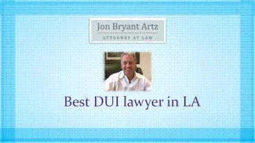 DUI lawyer