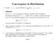 Convergence in Distribution PowerPoint PPT Presentation
