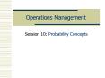 Operations Management PowerPoint PPT Presentation