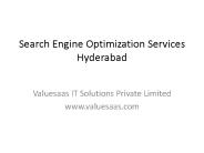Search Engine Optimization Services Hyderabad