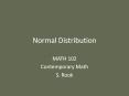 Normal Distribution PowerPoint PPT Presentation