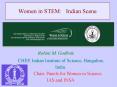 Women in STEM:  Indian Scene PowerPoint PPT Presentation