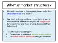 What is market structure? PowerPoint PPT Presentation
