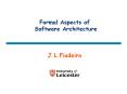 Formal Aspects of Software Architecture PowerPoint PPT Presentation