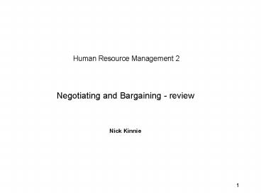 Human Resource Management 2