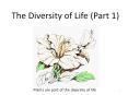 The Diversity of Life (Part 1) PowerPoint PPT Presentation