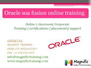 oracle fussion soe online training