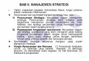 BAB II. MANAJEMEN STRATEGI