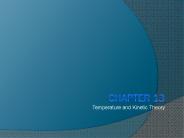 Temperature and Kinetic Theory