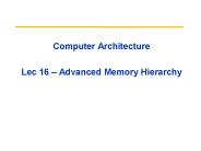 Computer Architecture  Lec 16 
