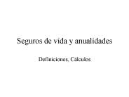 Seguros de vida y anualidades