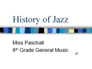 History of Jazz