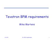 Tevatron BPM requirements