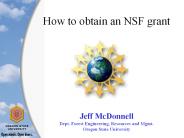 How to obtain an NSF grant